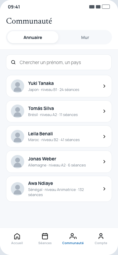 SupEducation mobile app — Community